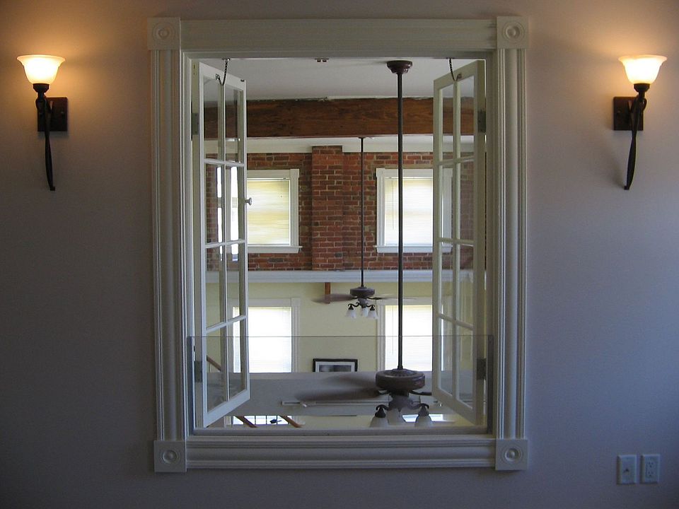 French windows with view over looking the loft