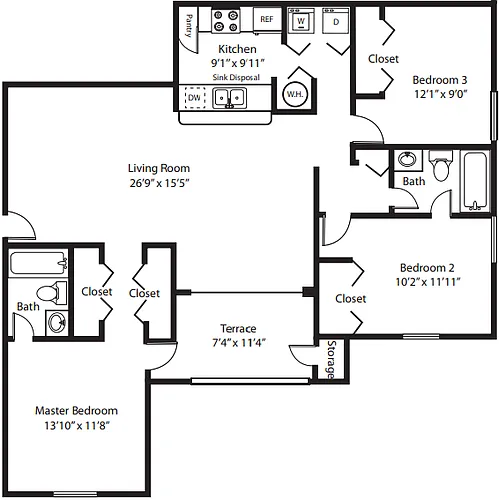 Floor plan C1 - St. Croix