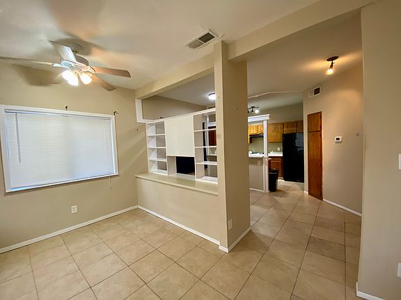 View from front door dining/office area and kitchen