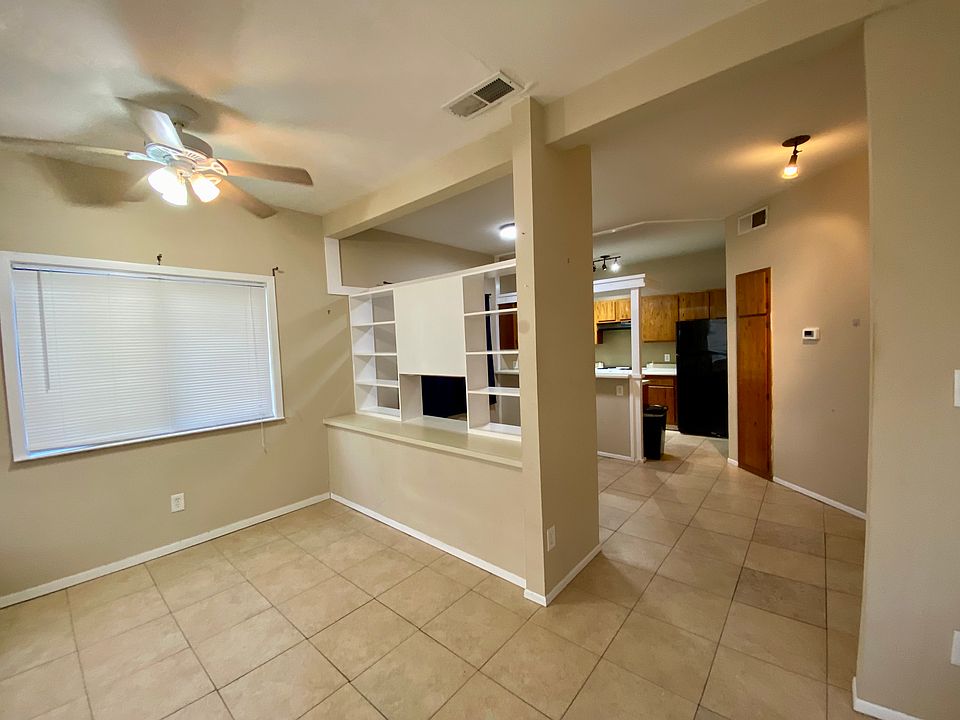 View from front door dining/office area and kitchen