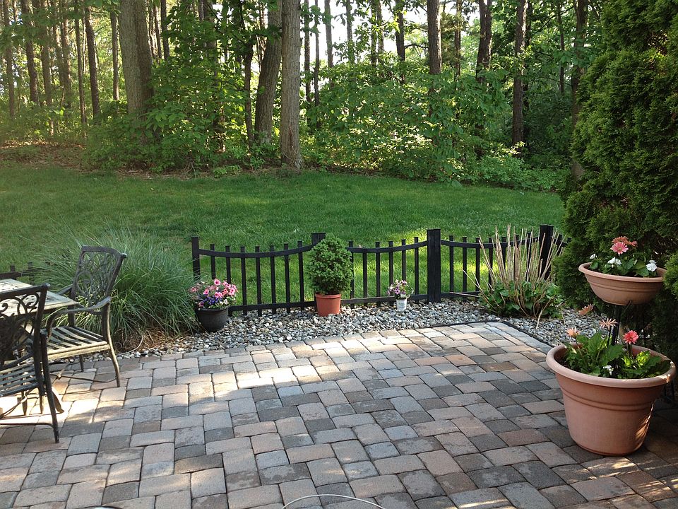 Oversized paver patio 