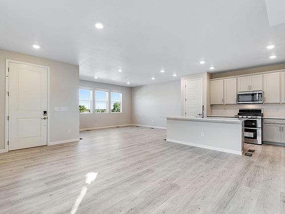 Dining, Kitchen & Living Room