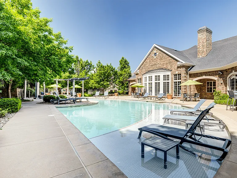 Lounge in luxury by our exclusive apartment pool