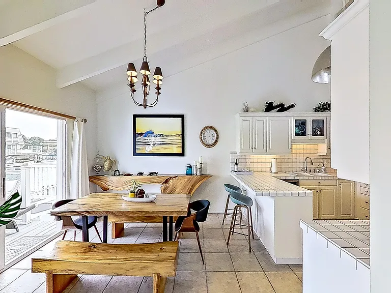 Indoor dining area.