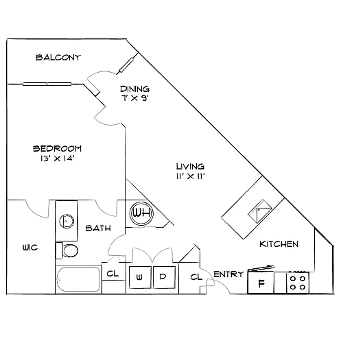 Floor plan Design 1B