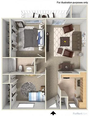 Floor plan Two Bedroom