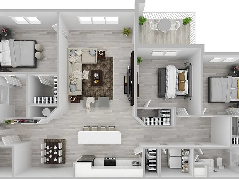 3 Bedroom | 2 Bath | 1482 SF 3 Bedroom | 2 Bath | 1482 SF