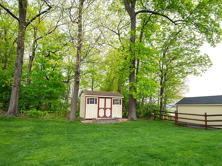 private and relaxing back yard space