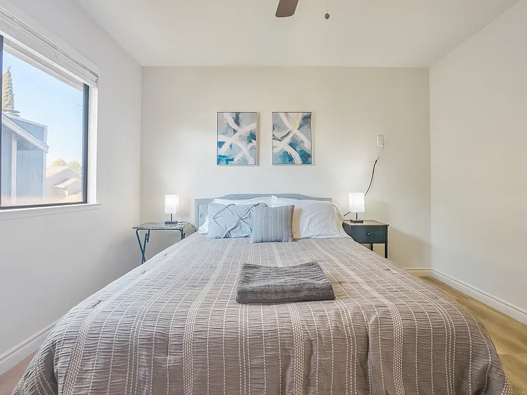 Bedroom #3 with a queen bed and a work station