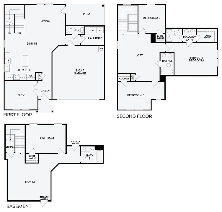 Floor plan Richmond - Basement