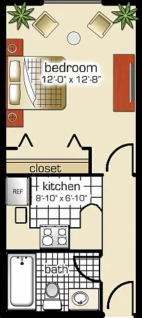 Studio | 1 Bathroom Studio | 1 Bathroom