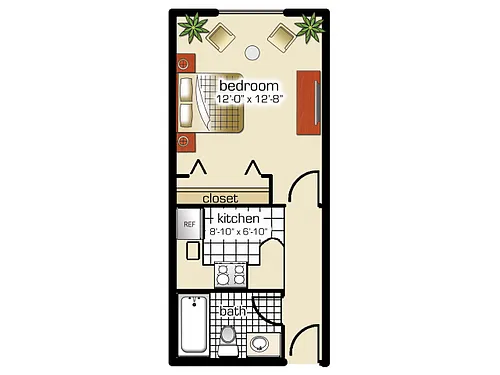 Floor plan Studio