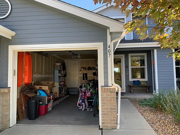 Garage on the front of the house. You can enter the house through the garage.