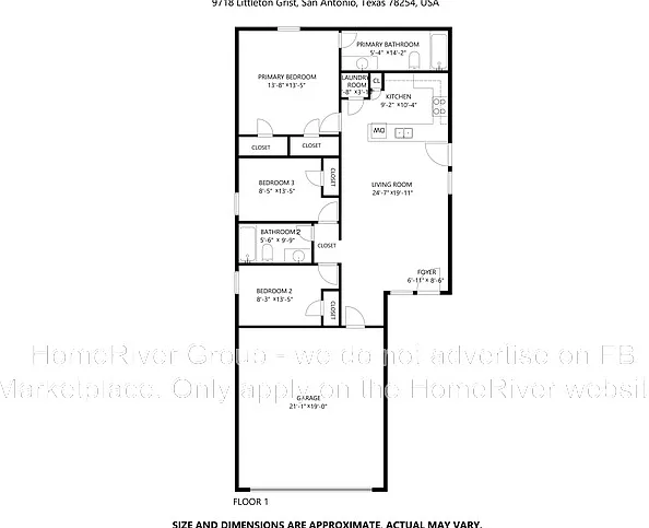 3 bed, 2.0 bath, 1016 sqft, $1,420 — Photo 2
