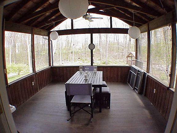 Screened in back proch