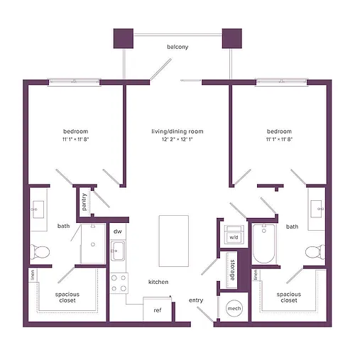 Floor plan B1-A 2/2