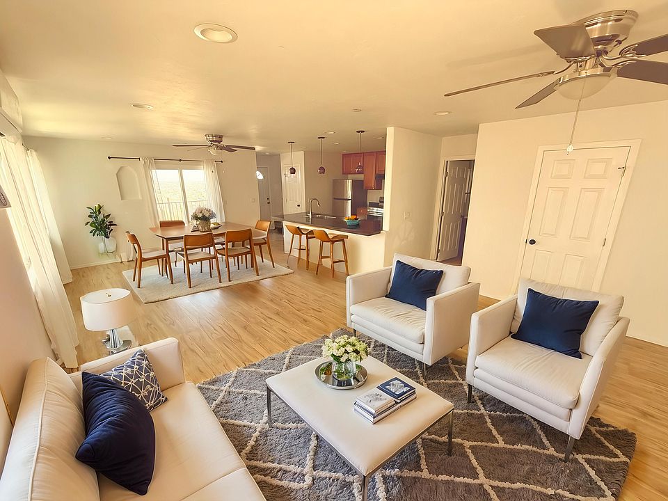 Furnished kitchen and great room
