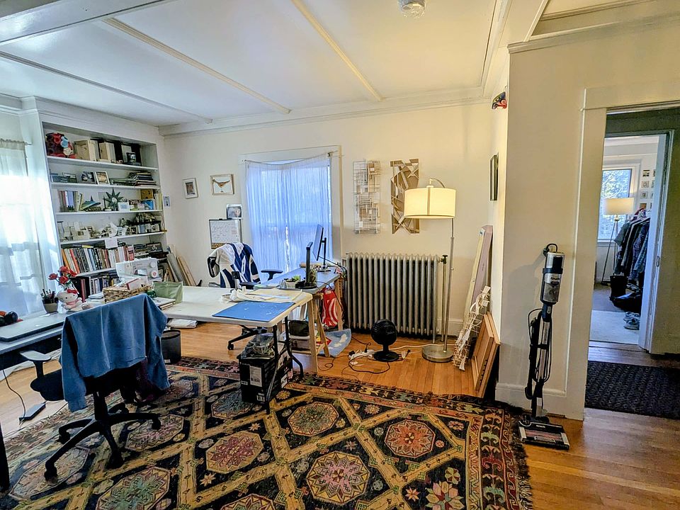 Main floor living-room office area