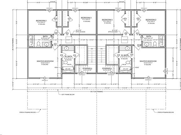 Upstairs floor plan