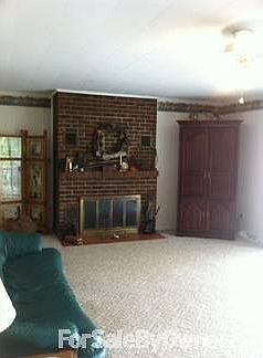 Downstairs fireplace