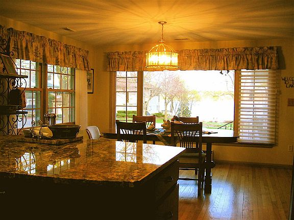 kitchen looking out to lake