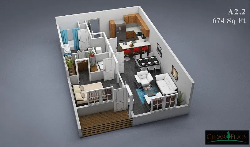 Floor plan A22