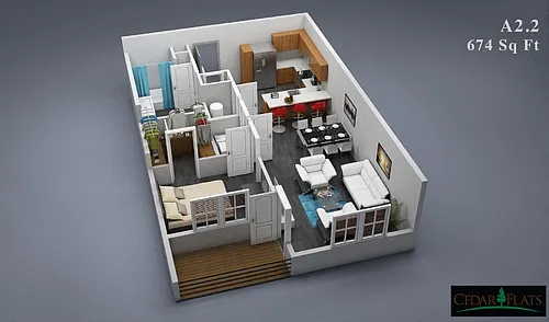 Floor plan A22
