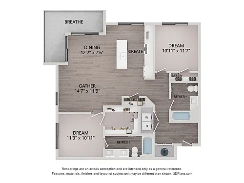 Floor plan F2-ANSI