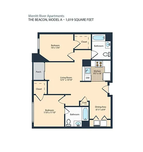 Floor plan The Beacon Model A