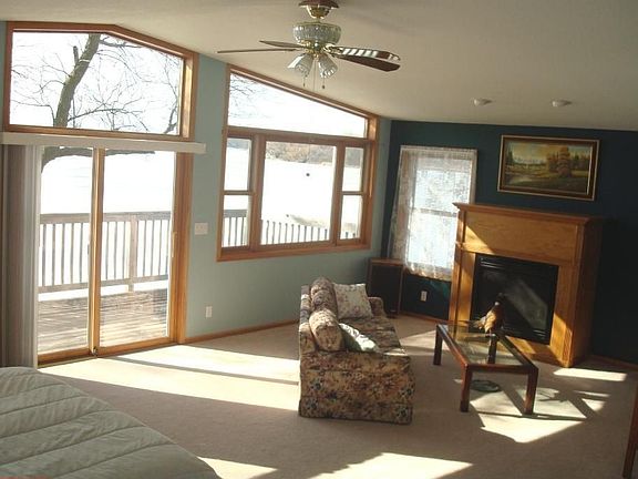 Vaulted master suite occupies entire upper level!