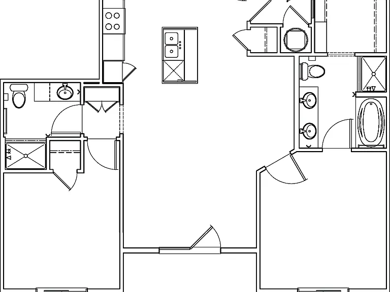 Two-Bedroom Apartment C1a Floor Plan Two-Bedroom Apartment C1a Floor Plan
