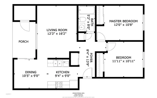 Floor plan 2 bedroom