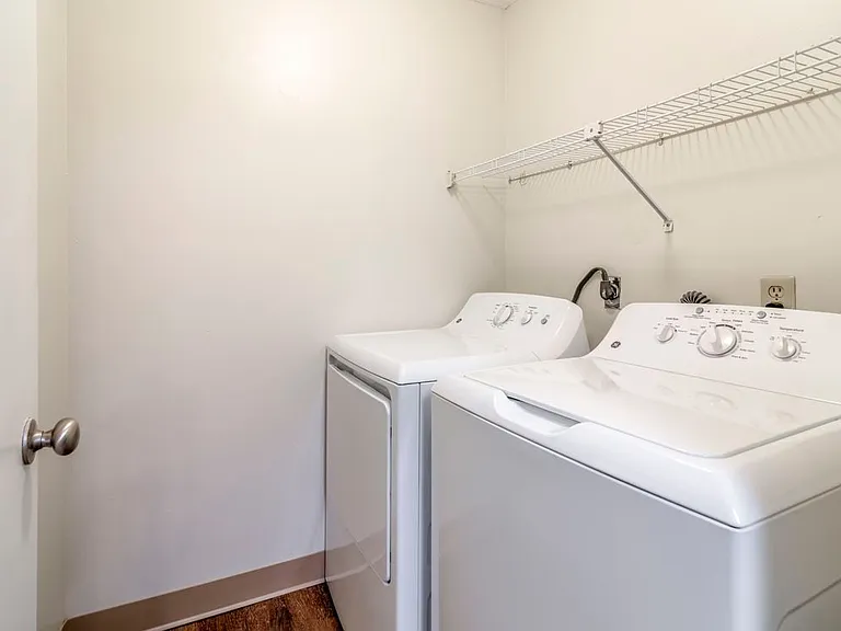 In-unit washer and dryer in select homes