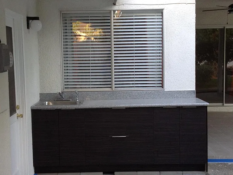 Outdoor Sink, Counter and Covered Patio