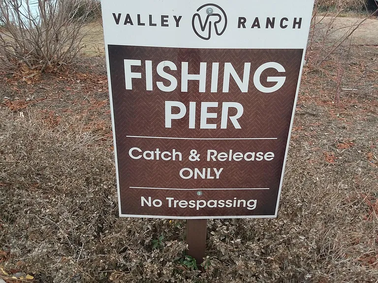 Valley ranch fishing pond