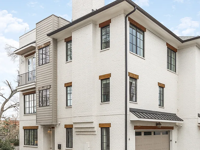 Exterior of our home. Enjoy a relaxing stay in our spacious, modern townhome, complete with a 2 car garage and private rooftop deck in one of Nashville's most coveted neighborhoods!
