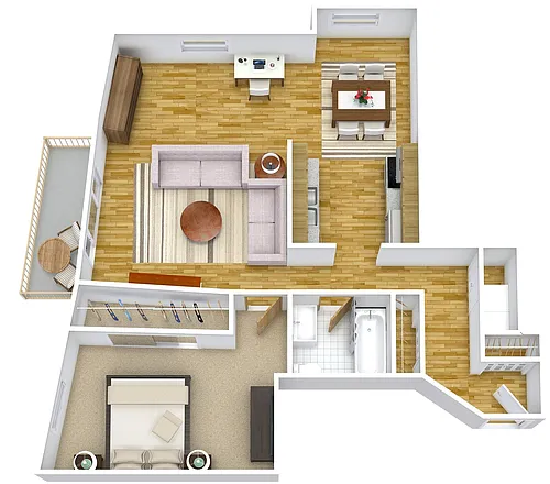 Floor plan Pillsbury