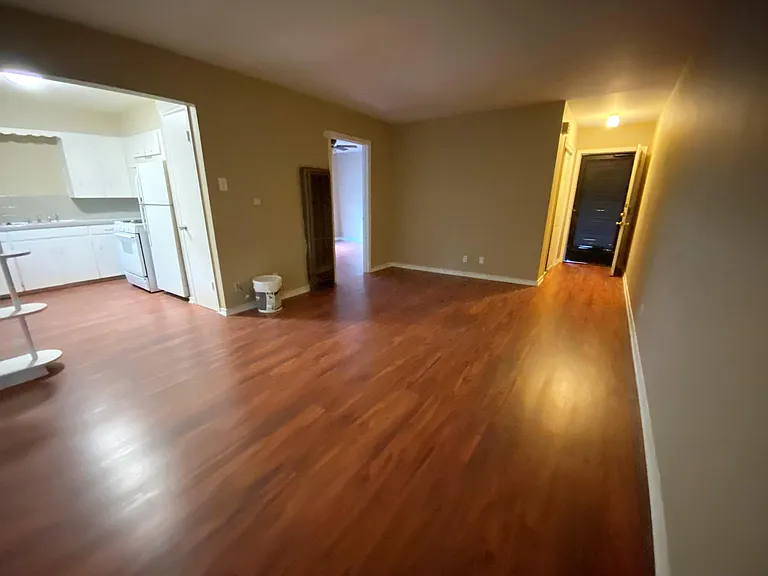 living room from back sliding doors view