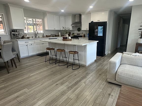 Open concept kitchen and living room