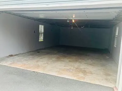 Very deep finished garage