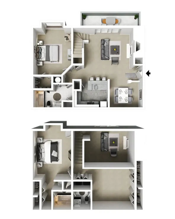 Floor plan Two Bedroom