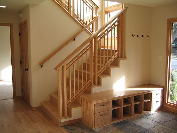 Staircase and bench