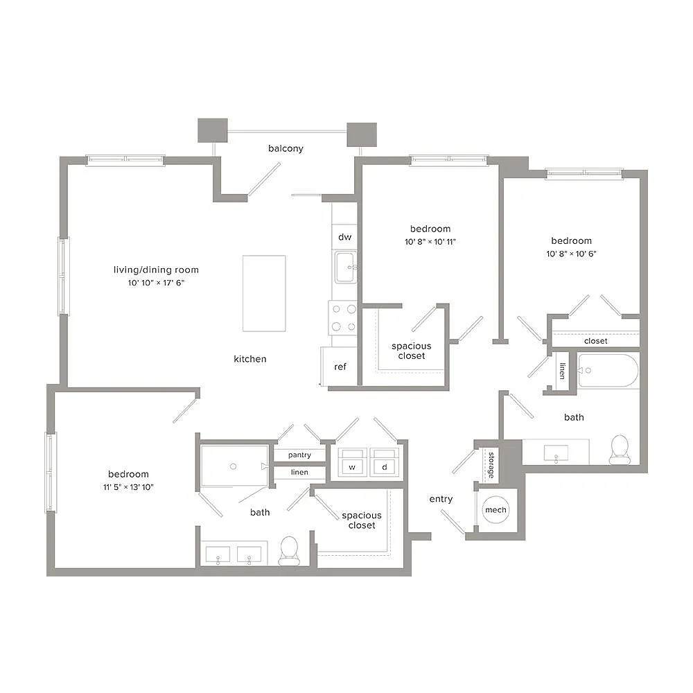 Floor plan C1 3/2