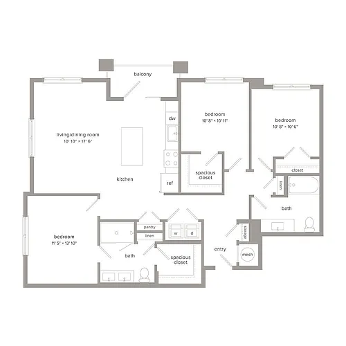 Floor plan C1 3/2