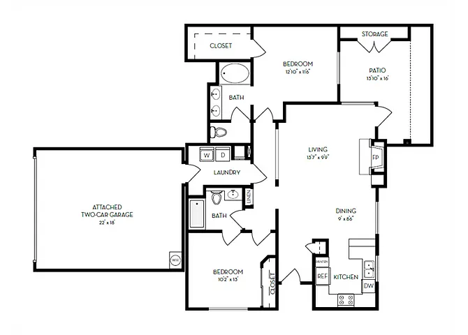 Floor plan B2R