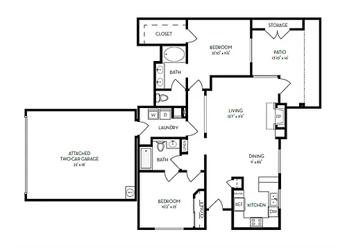 Floor plan B2R