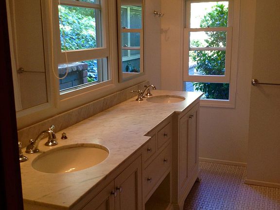 Recently renovated master bathroom