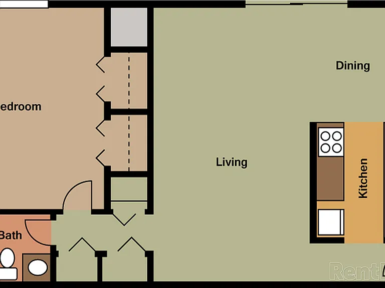 1 Bedroom Floor Plan 1 Bedroom Floor Plan