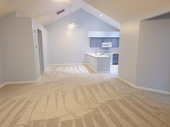 Living room into dining room