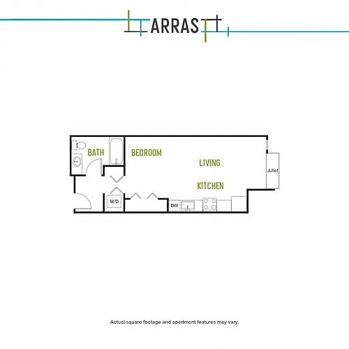 Floor plan Studio A 3